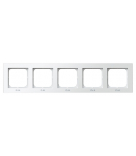 SONATA RH-5R/00 Ramka pięciokrotna do łączników IP-44 , BIAŁY