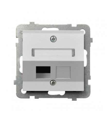 SONATA GPK-1RS/p/00 Obudowa gniazda pojedynczego typu Keyston skośna, BIAŁY