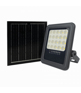 Naświetlacz LED ABS 50W Neutralny 4000K 900lm Z PANELEM SOLARNYM Ecolight EC61017