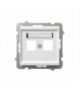 SONATA GPK-2R/p/00 Obudowa gniazda podwójnego typu Keyston prosta, BIAŁY
