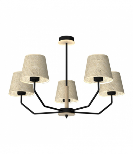 Lampa wisząca ETNA Black 5xE27 Milagro MLP7277