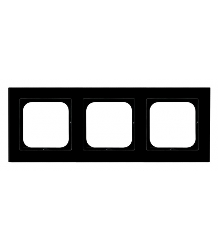 SONATA R-3RG/32 Ramka potrójna , CZARNE SZKŁO