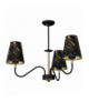 Lampa wisząca HERMES Black/Gold 3xE27 Milagro MLP7281