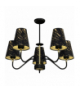 Lampa wisząca HERMES Black/Gold 5xE27 Milagro MLP7282