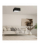 Lampa sufitowa SENSO Black/Gold kwadrat 2xE27 Milagro MLP7292