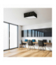 Lampa sufitowa SENSO Black/Gold kwadrat 3xE27 Milagro MLP7293