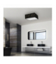 Lampa sufitowa SENSO Black/Gold kwadrat 3xE27 Milagro MLP7293