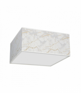 Lampa sufitowa SENSO White/Gold kwadrat 3xE27 Milagro MLP7304