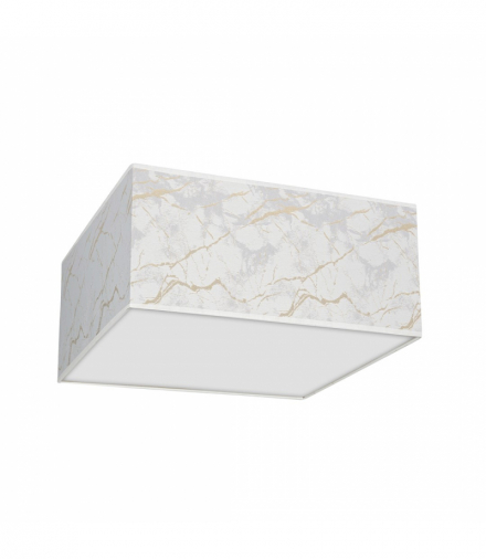 Lampa sufitowa SENSO White/Gold kwadrat 3xE27 Milagro MLP7304
