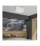 Lampa sufitowa SENSO White/Gold kwadrat 3xE27 Milagro MLP7304