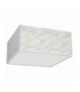 Lampa sufitowa SENSO White/Gold kwadrat 3xE27 Milagro MLP7304