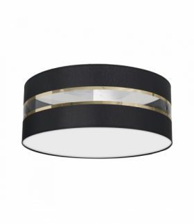 Lampa Sufitowa ULTIMO BLACK 2xE27 Ø40cm Milagro MLP7339