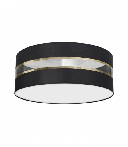 Lampa Sufitowa ULTIMO BLACK 3xE27 Ø50cm Milagro MLP7340