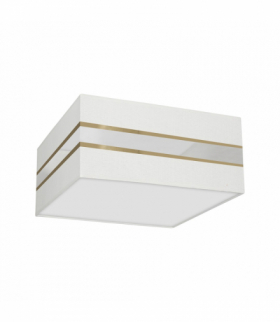 Lampa sufitowa Kwadrat ULTIMO WHITE 2xE27 Milagro MLP7347