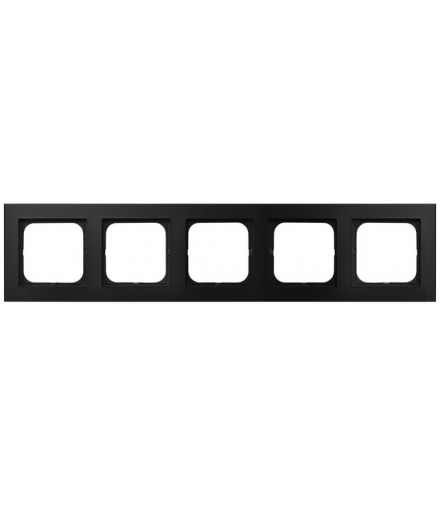 SONATA R-5R/33 Ramka pięciokrotna , CZARNY METALIK