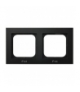 SONATA RH-2R/33 Ramka podwójna do łączników IP-44 , CZARNY METALIK