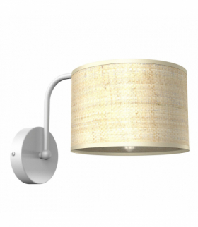 Kinkiet MARSHALL WHITE / RATTAN 1xE27 Milagro MLP7482