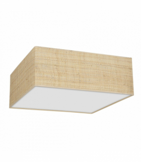 Lampa sufitowa MARSHALL WHITE / RATTAN 2xE27 Milagro MLP7484