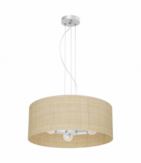 Lampa wisząca MARSHALL WHITE / RATTAN 3xE27 Milagro MLP7490
