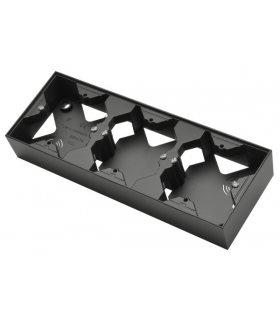 SONATA PNP-3R/33 Puszka instalacyjna do serii SONATA potrójna, CZARNY METALIK