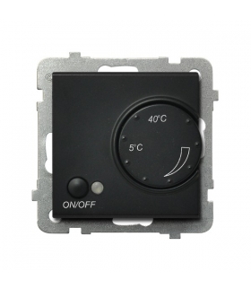 SONATA RTP-1RN/m/33 Regulator temperatury z czujnikiem napowietrznym, CZARNY METALIK