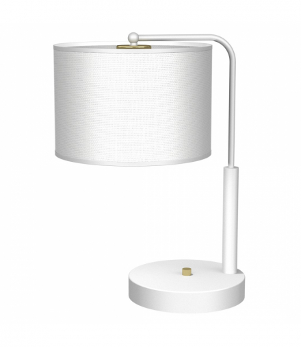 Lampa gabinetowa ALBION BIEL / BAWEŁNA 1xE27 Milagro MLP7513