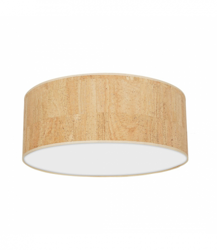 Lampa sufitowa CORK White/Cork 3xE27 Ø50cm Milagro MLP7521