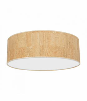 Lampa sufitowa CORK White/Cork 3xE27 Ø60cm Milagro MLP7522