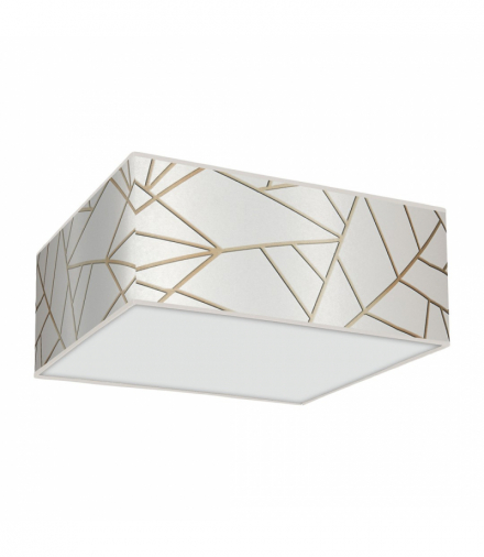 Lampa sufitowa ZIGGY WHITE White/Gold 3xE27 Milagro MLP7564