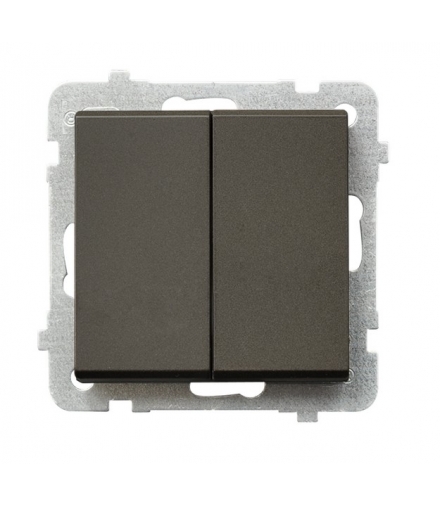 SONATA ŁP-10R/m/40 Łącznik podwójny schodowy , CZEKOLADOWY METAL