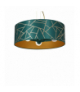 Lampa wisząca ZIGGY WHITE Gold/Bottle green 3xE27 Milagro MLP7580