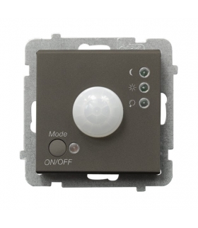 SONATA ŁP-16R/m/40 Elektroniczny czujnik ruchu , CZEKOLADOWY METAL