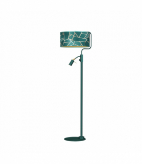 Lampa podłogowa ZIGGY GREEN Gold/Bottle 1xE27 + 1x mini GU10 Milagro MLP7582
