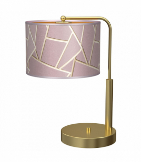 Lampka nocna ZIGGY PINK Gold/Pink 1xE27 Milagro MLP7592