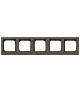 SONATA R-5R/40 Ramka pięciokrotna , CZEKOLADOWY METAL