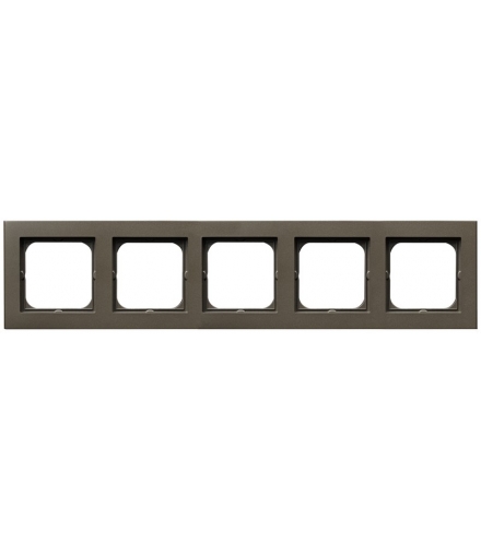 SONATA R-5R/40 Ramka pięciokrotna , CZEKOLADOWY METAL