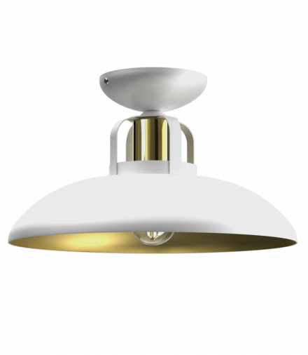Lampa sufitowa FELIX WHITE/GOLD 1xE27 Milagro MLP7703