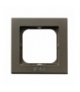 SONATA RH-1R/40 Ramka pojedyncza do łączników IP-44 , CZEKOLADOWY METAL