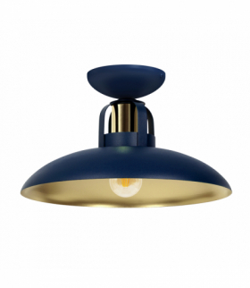 Lampa sufitowa FELIX NAVY BLUE/GOLD 1xE27 Milagro MLP7713