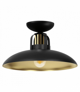 Lampa sufitowa FELIX BLACK/GOLD 1xE27 Milagro MLP8905