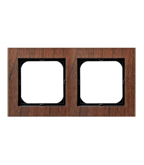 SONATA R-2RW/34 Ramka podwójna , DREWNO ORZECH