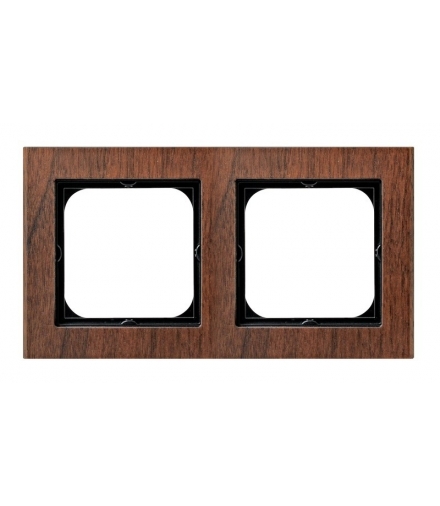 SONATA R-2RW/34 Ramka podwójna , DREWNO ORZECH