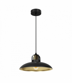 Lampa wisząca FELIX BLACK/GOLD 1xE27 Milagro MLP8906