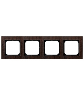 SONATA R-4RW/34 Ramka poczwórna drewno, DREWNO ORZECH