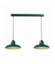 Lampa wisząca FELIX GREEN/GOLD 2xE27 Milagro MLP7710