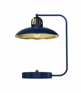 Lampka biurkowa FELIX NAVY BLUE/GOLD 1xE27 Milagro MLP7716