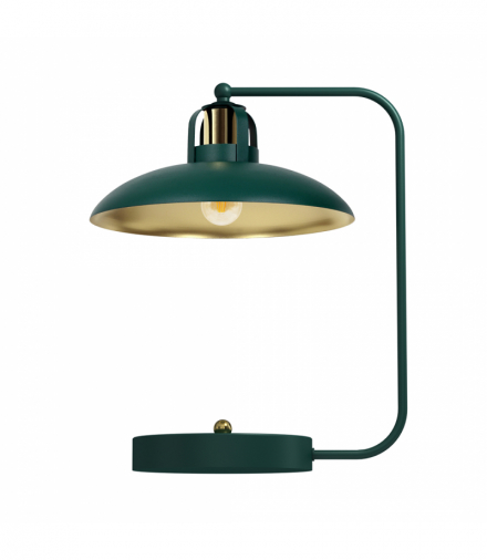 Lampka biurkowa FELIX GREEN/GOLD 1xE27 Milagro MLP7711