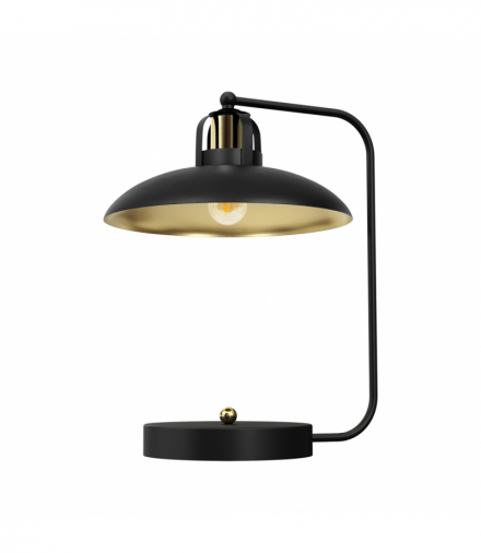 Lampka biurkowa FELIX BLACK/GOLD 1xE27 Milagro MLP8908