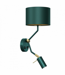 Kinkiet VERDE GREEN 1x E27 + 1x mini GU10 Milagro MLP7873