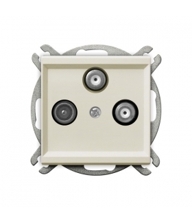 SONATA GPA-R2S/m/27 Gniazdo RTV-SAT z dwoma wyjściami SAT , ECRU